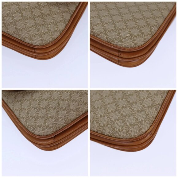 CELINE Macadam Canvas Shoulder Bag Beige Brown Auth 82147 - Picture 14 of 16